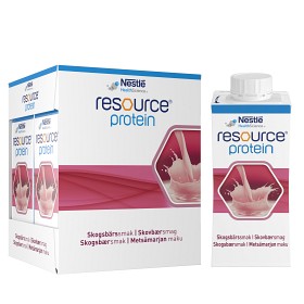 Resource Protein, skogsbær, drikkeferdig kosttilskudd 4 x 200 ml