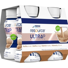 Resource Ultra, ikke komplett kosttilskudd, kaffe 4 x 125 ml