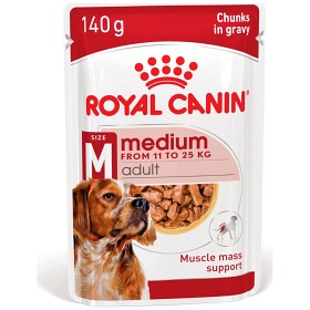Royal Canin Medium Adult Gravy Våtfôr for hund 10x140 g