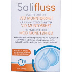 Salifluss Selvheftende tabletter ved munntørrhet Appelsin 45 x 400mg-image