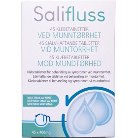 Salifluss Selvheftende tabletter ved munntørrhet Mint 45 x 400mg-image
