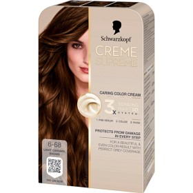 Schwarzkopf Creme Supreme 6-68 Light Caramel Brown