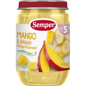 Semper Fruktpuré Mango & Banan 5M 190 g