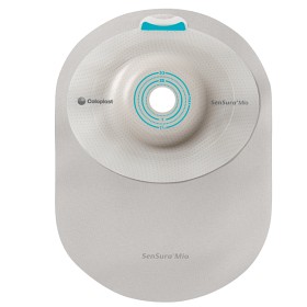 SenSura Mio 1-dels lukket Convex Soft, Midi, grå, klippbart hull 15-33 mm 10 st