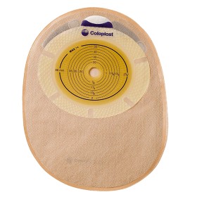 SenSura 1-dels lukket klebepose, Midi beige, hull 30 mm, med dobbelt filter 30 st