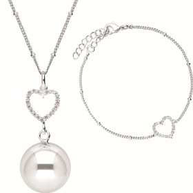 Set Bola + armbånd krystallhjerte-image