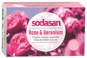 Sodasan såpe Rose & Geranium 100 g