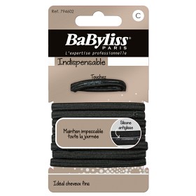 BaByliss Sort Strikk Anti-Glid 9 stk