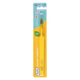 TePe Colour Compact Extra Soft tannbørste Gul