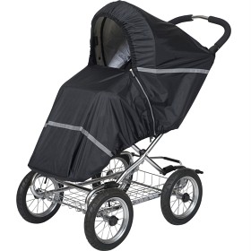 Tullsa Regnbeskyttelse for jogger & sulky med sufflett, Svart