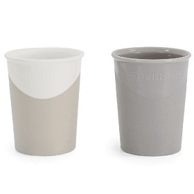 Twistshake Cup 6+m Pastel Grey White 170 ml 2 st