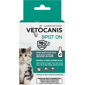 Vetocanis Anti-parasitt Spot on Kattunge 2 x 0,6 ml-image