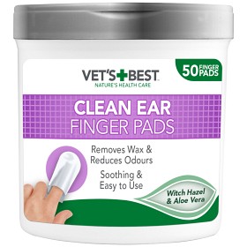 Vets Best Clean Ear Finger Pads 50 stk