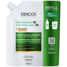 Vichy Dercos Anti-Dandruff Shampoo Dry Hair Refill 390 ml