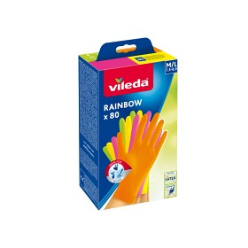 Vileda Rainbow Hanske 80-pack (M/L)