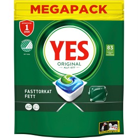 YES Original All In One maskinoppvaskmiddel 83 oppvaskmaskintabletter