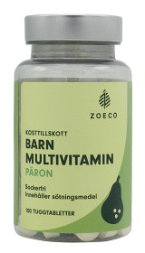 Zoeco Barn Multivitamin Pære 100 tyggetabletter