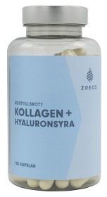 Zoeco Kollagen + Hyaluronsyre 100 kapsler