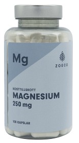 Zoeco Magnesium 250 mg 100 kapsler