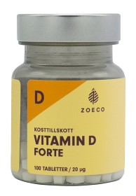 Zoeco Vitamin D Forte 20 µg 100 tabletter