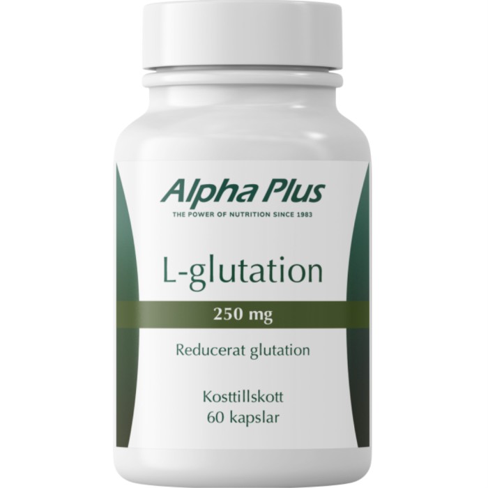 Alpha Plus L-glutation 250 mg 60 kapsler