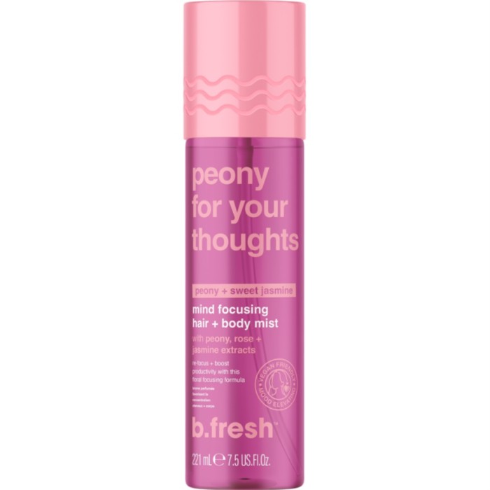 B.fresh Peony For Your Thoughts - Mind Focusing Hair + Body Mist 221 ml