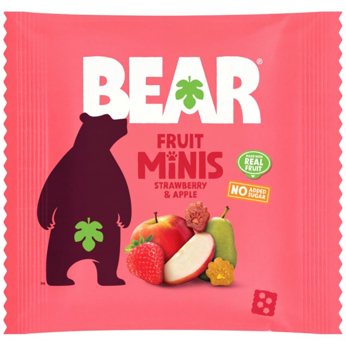 Bear Fruktbiter Jordbær & Eple 20 g