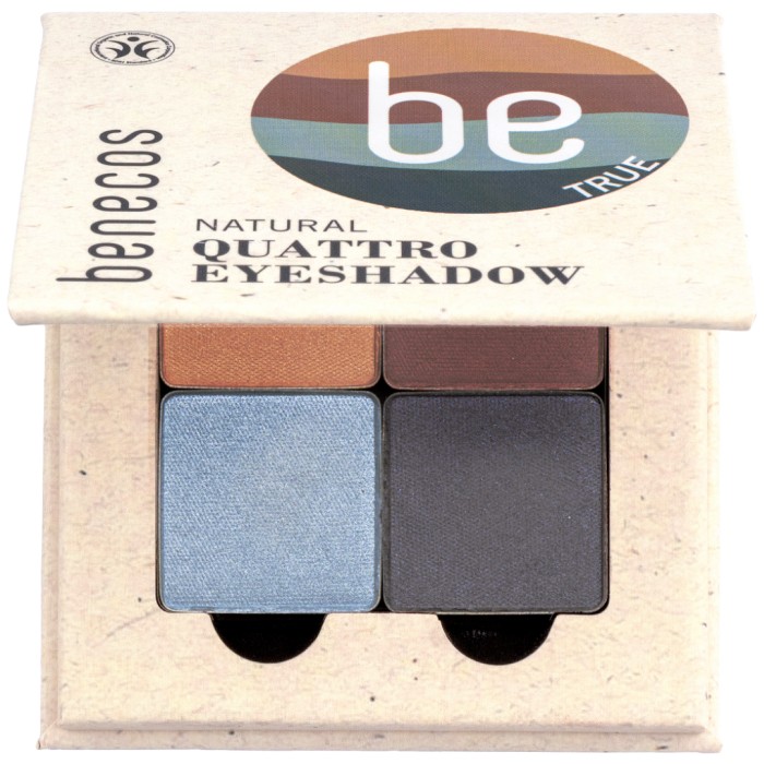 Benecos Quattro Eyeshadow True Blue