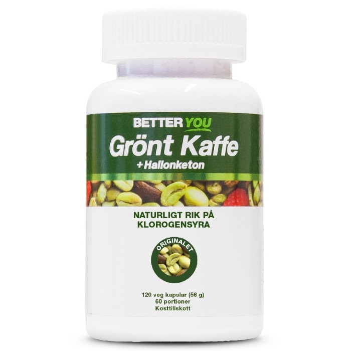 Better You Grønn Kaffe + Bringebærketon 120 kapsler