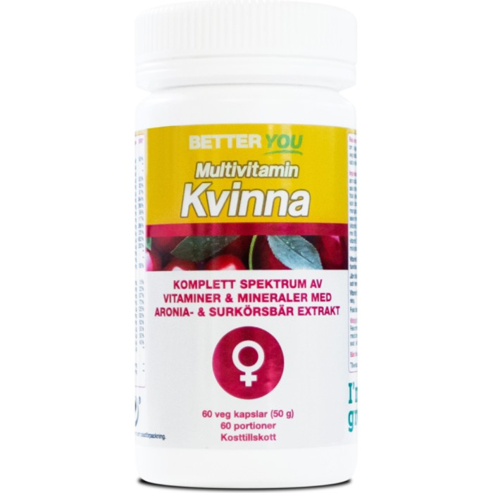 Better You Multivitamin Kvinne 60 kapsler
