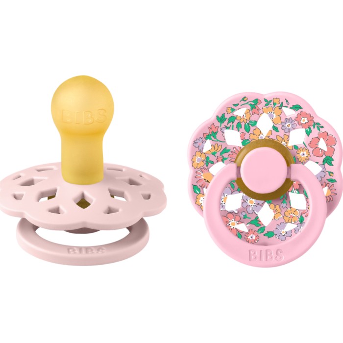 BIBS x Liberty Pacifier Boheme 2-pack Oscar Meadow Latex Size 1, Blossom Mix