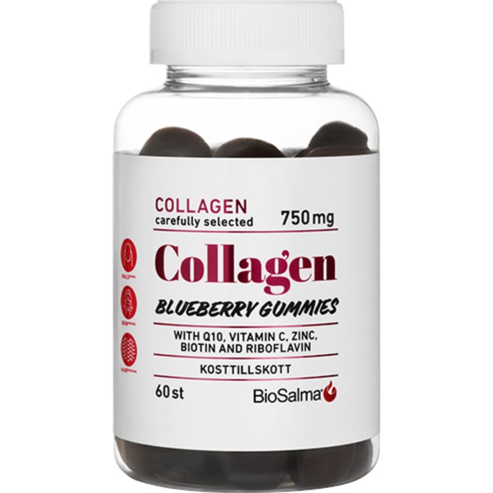 BioSalma Collagen Blueberry Gummies 60 stk