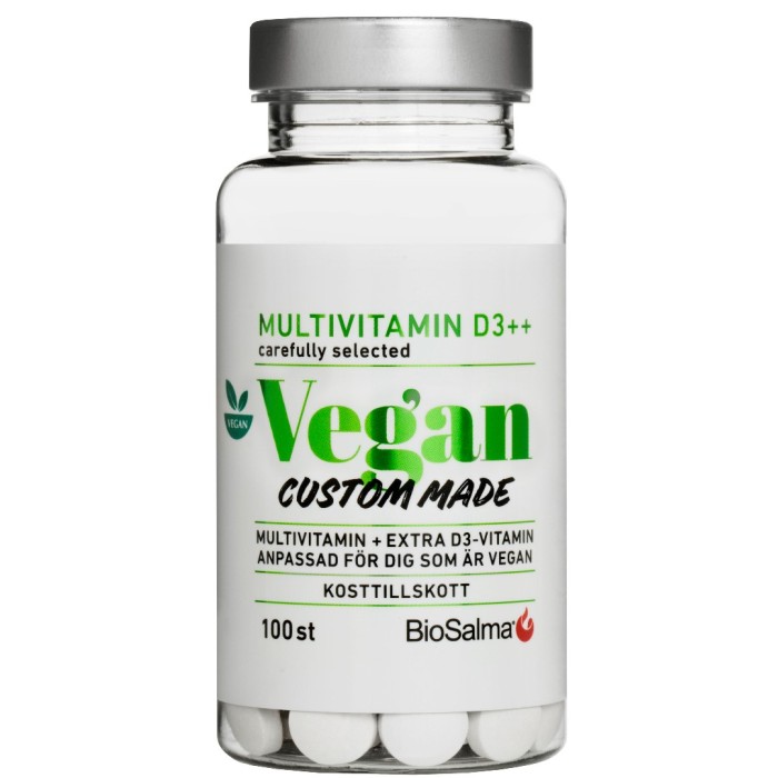 BioSalma Multivitamin D3++ Vegan 100 tabletter