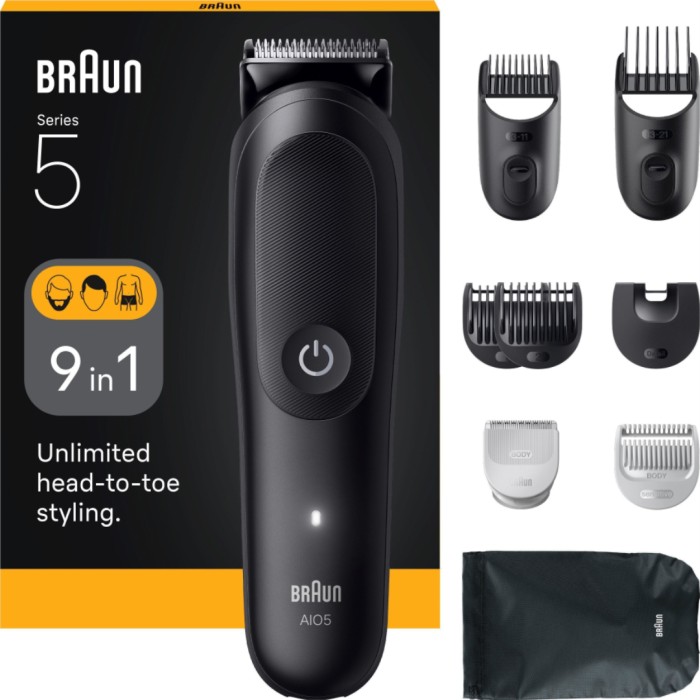 Braun All-in-One Series 5 9in1 Grooming Kit AIO5540 Svart