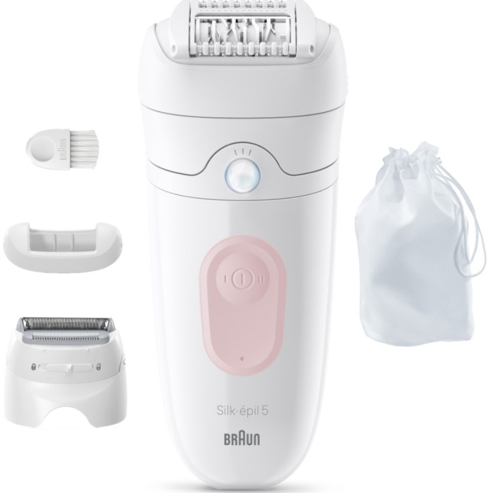 Braun Silk·épil 5, Wet & Dry Epilator 5-030, Flamingo Pink