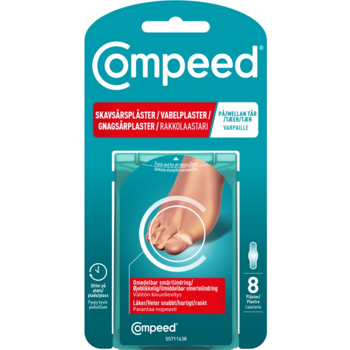 Compeed Gnagårplåster On Toes for tærne 8 st