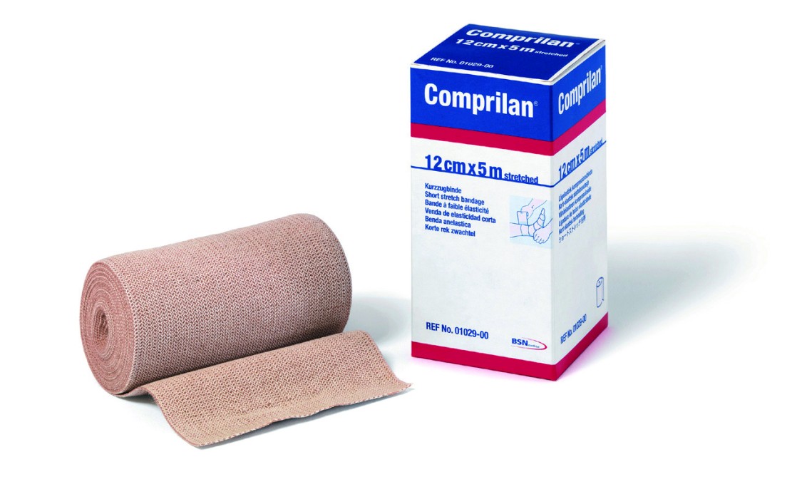 Comprilan lavelastisk kompresjonsbandasje 12 cm x 5 m