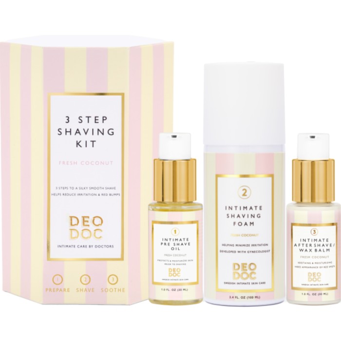 DeoDoc Intimate Shaving Trio Fresh Coconut