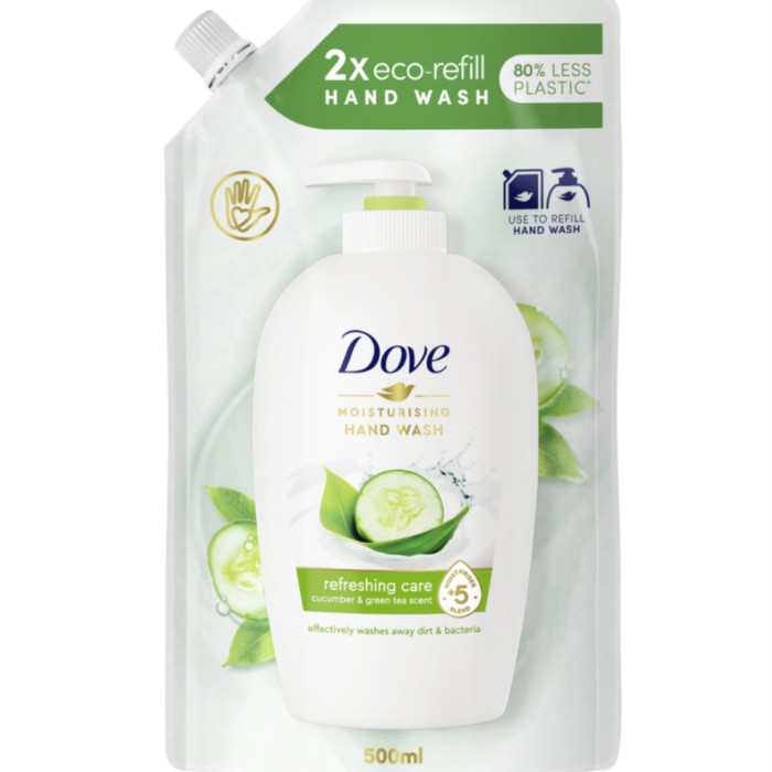 Dove Såpe Fresh Touch Refill 500 ml