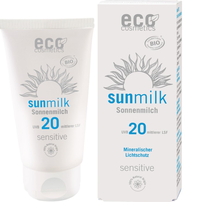 Eco Cosmetics Sun Milk SPF 20, 75 ml