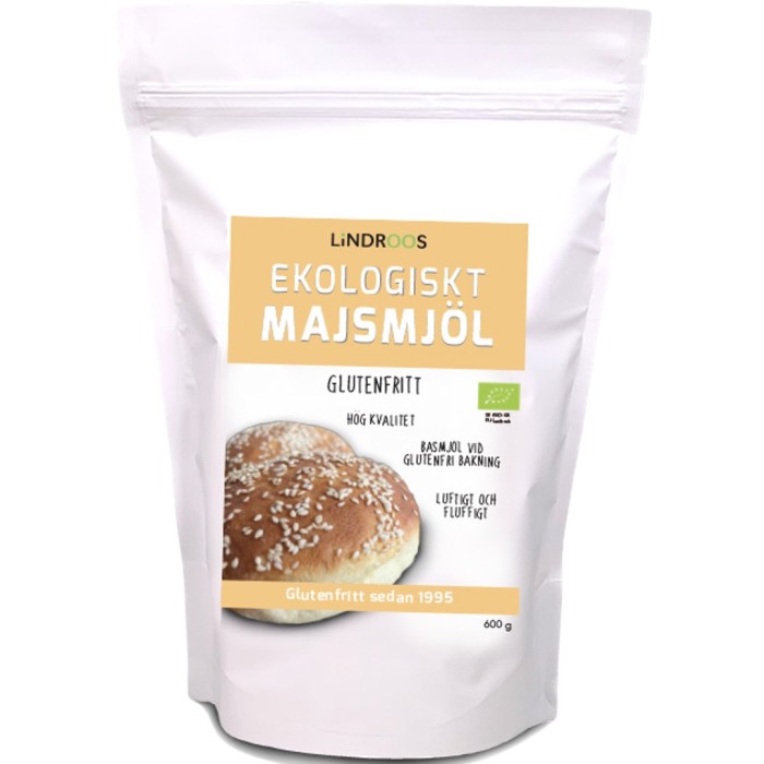 Lindroos Økologisk Maismel 600 g
