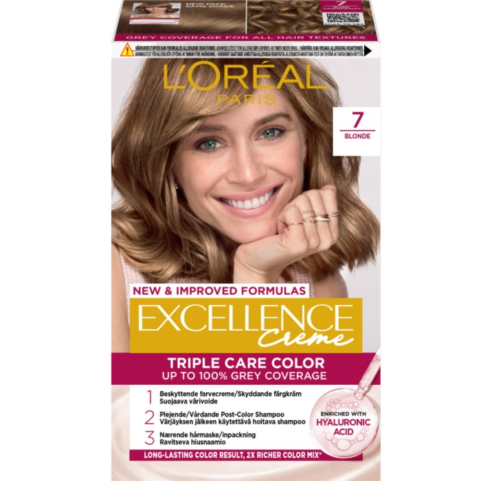 L'Oréal Paris Excellence Crème permanent hårfarge 7 Blonde