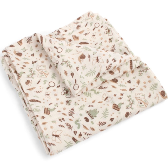FILIBABBA Stor muslinfilt 120x120 cm GOTS Little Wonders