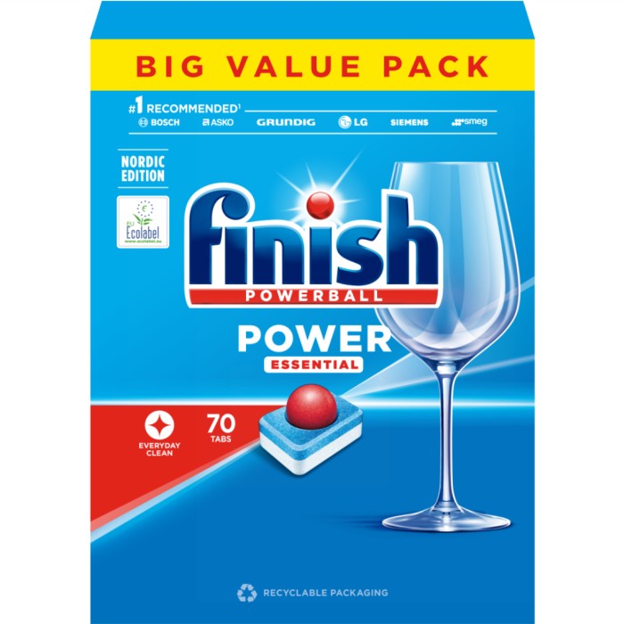 Finish Power Essential oppvaskmaskintabletter 70 st