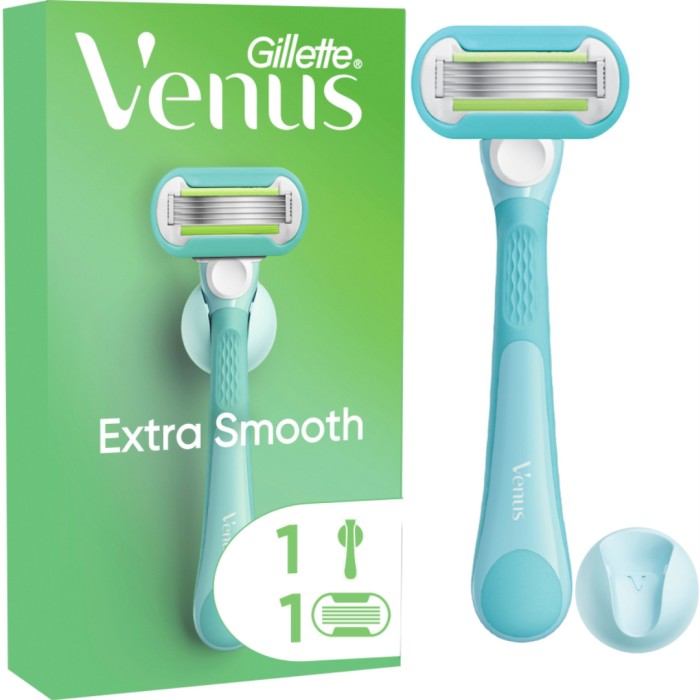 Gillette Venus Extra Smooth barbermaskin, 1 barberblad, dusjholder