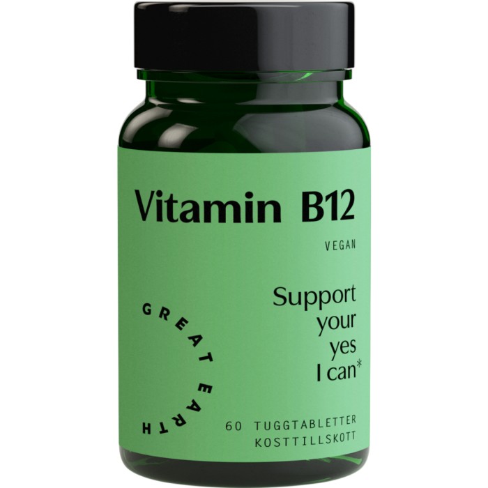 Great Earth Vitamin B12 60 tyggetabletter