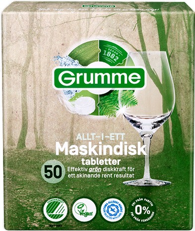 Grumme Maskinoppvasktabletter 50 stk