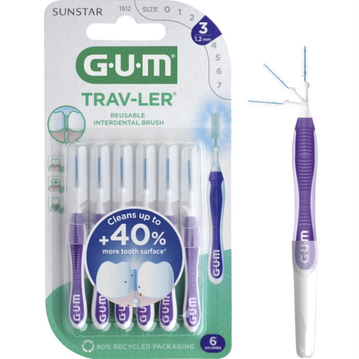 GUM Travler Mellomrumsborste 1,2
