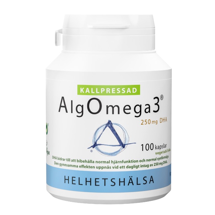 Helhetshälsa AlgOmega3 Kaldpresset 100 kapsler