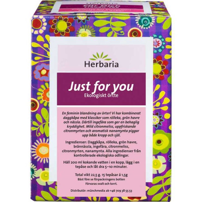 Herbaria Just for you Tea 15 teposer